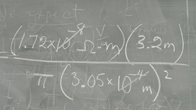 Math Equation on Blackboard