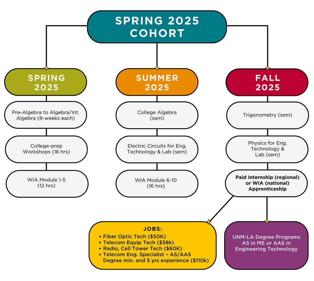 Flow Chart for the Spring 2025 Cohort